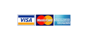 accepted payment methods - visa logo, mastercard logo, american express logo